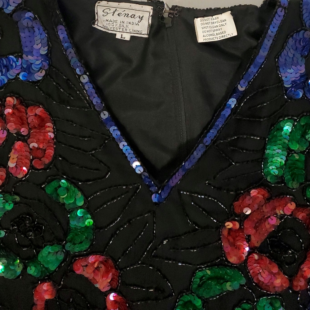 Floral Sequin Blouse - Picture 5 of 7
